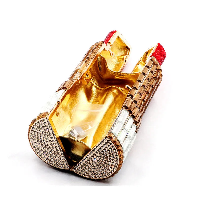 Crystal Lipstick Clutch