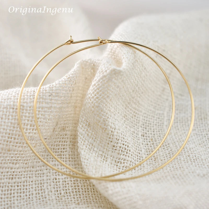 The Bunny Vixen Thin Hoop Earrings