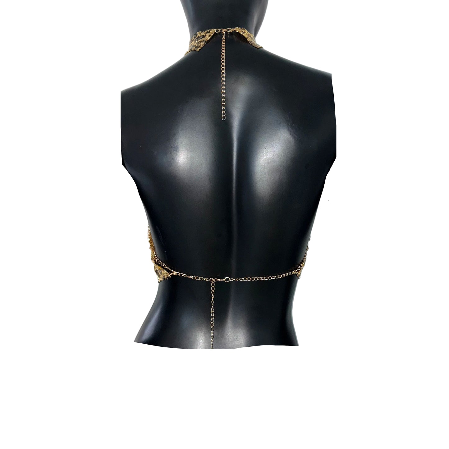 Stacy Chain Metal Halter Top