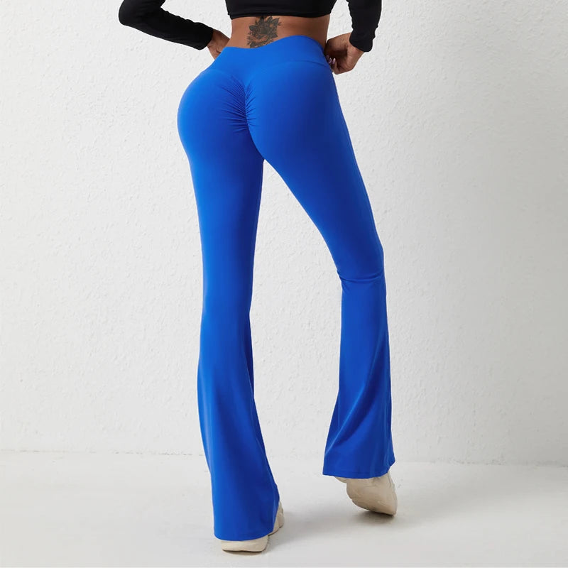 Dasha Like Silk Yoga Pants Flared