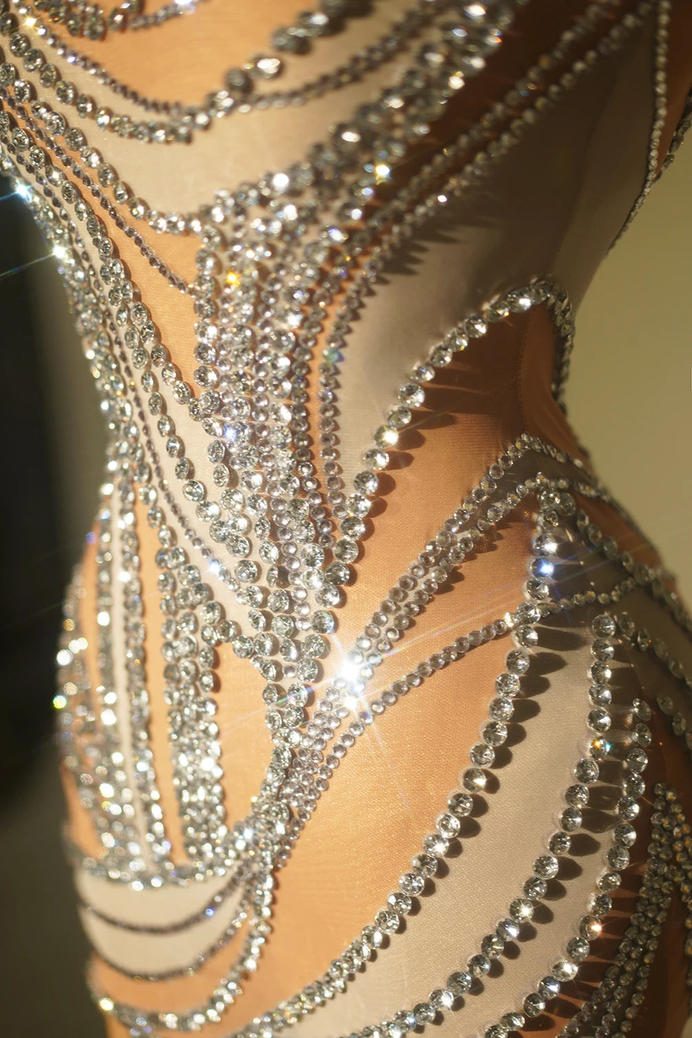 Hollywood Crystal Mini Dress