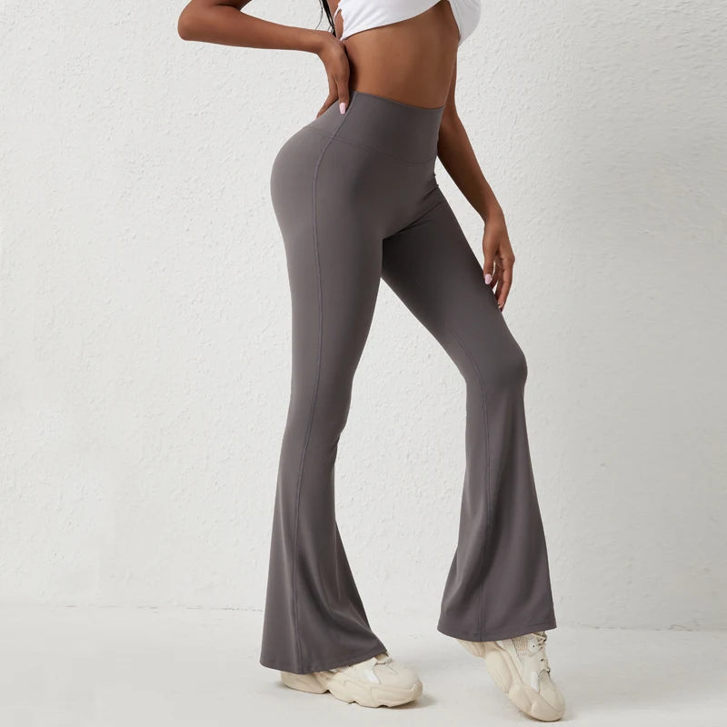 Dasha Like Silk Yoga Pants Flared