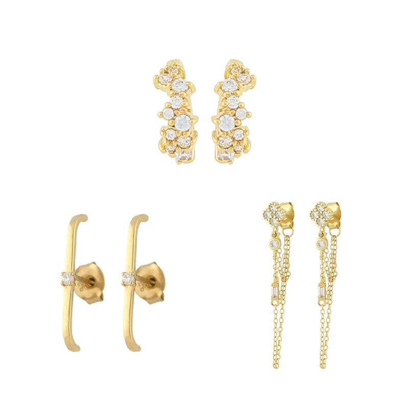 Charmed in Gold Earrings