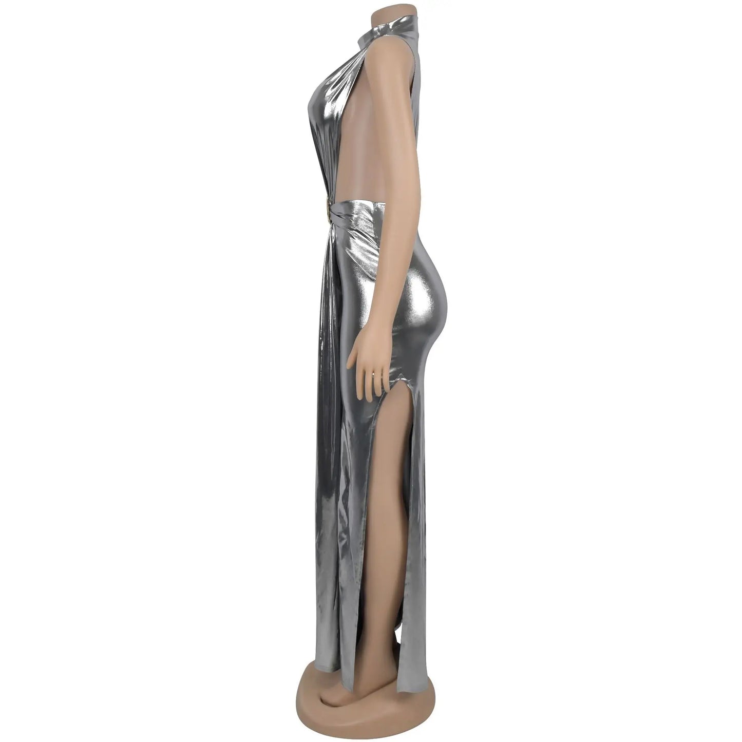 Chrome Muse Maxi Dress