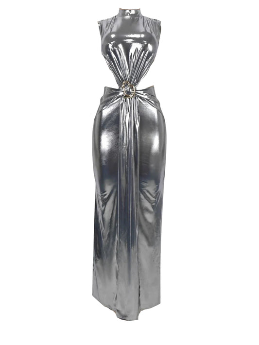 Chrome Muse Maxi Dress