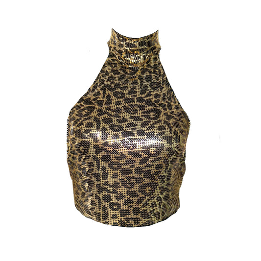 Stacy Chain Metal Halter Top